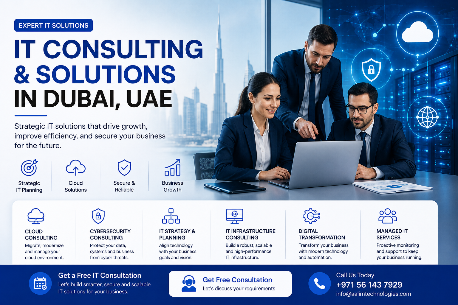IT Consulting Company in Dubai providing cloud, cybersecurity and digital transformation services